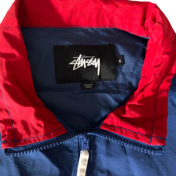 Stussy 2015 Colorblock Pullover Windbreaker Men’s S - Skater Streetwear Preppy - Picture 4 of 16